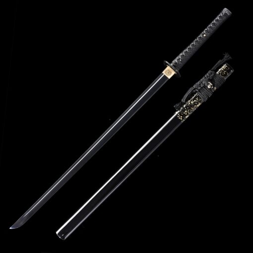 straight katana handmade japanese chokuto ninjato sword full tang with 2