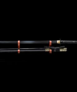 straight katana handmade japanese chokuto ninjato sword full tang with 3