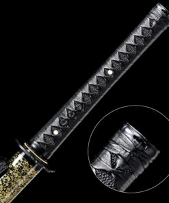 straight katana handmade japanese chokuto ninjato sword full tang with 7