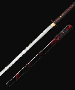 straight katana handmade japanese chokuto ninjato swords with black 2