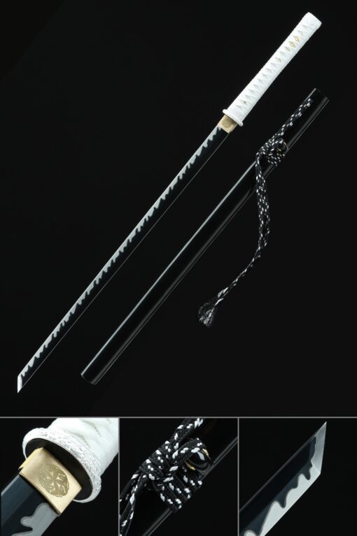 straight ninja sword handmade japanese straight ninja sword with black 1 scaled