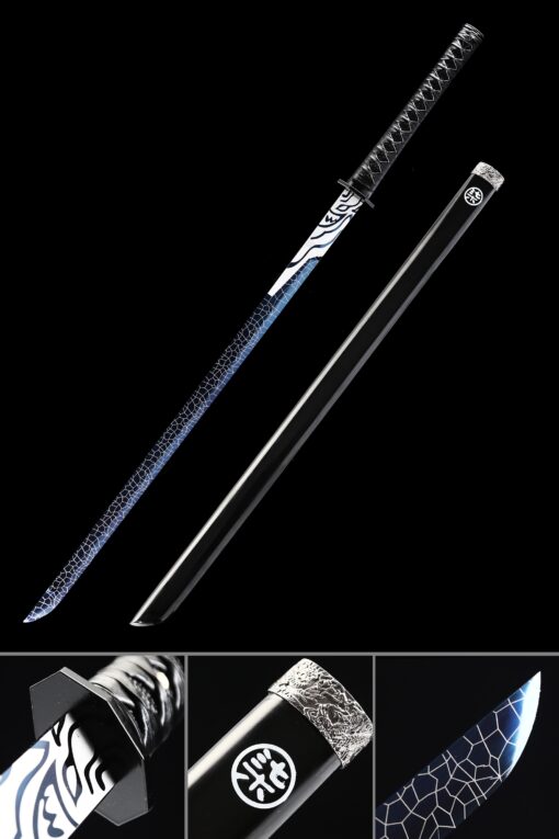 straight sword handmade ninjato straight japanese sword high manganese 1 scaled