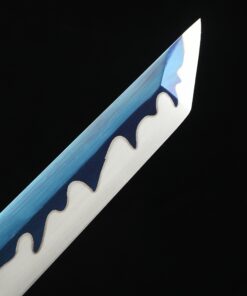 straight tanto handmade full tang tanto sword 1095 carbon steel with blue 5