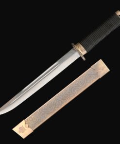 straight tanto handmade straight tanto sword damascus steel with copper 1