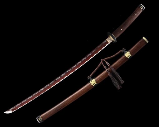 tachi sword handmade japanese tachi odachi sword spring steel with brown 11