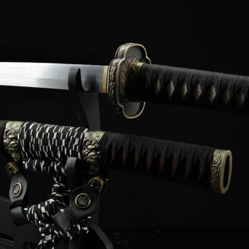 tachi sword japanese tachi odachi sword 1045 carbon steel with brown 6