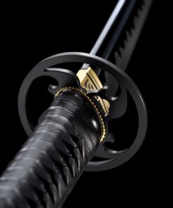 tactical wakizashi handmade high manganese steel blue blade real japanese 6