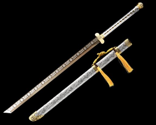 tang dao chinese tang dynasty dao sword with golden blade truekatana 1