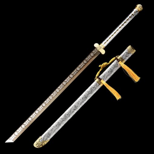 tang dao chinese tang dynasty dao sword with golden blade truekatana 2