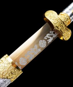 tang dao chinese tang dynasty dao sword with golden blade truekatana 8