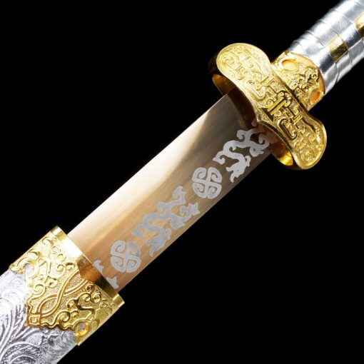 tang dao chinese tang dynasty dao sword with golden blade truekatana 8