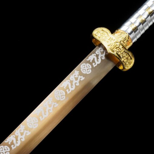 tang dao chinese tang dynasty dao sword with golden blade truekatana 9