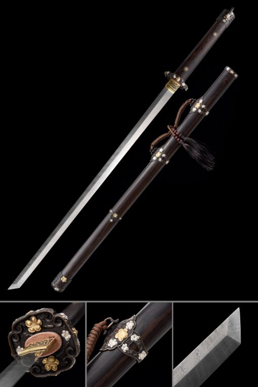 tang dao handmade chinese tang dao sword pattern steel full tang truekatana scaled