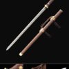 tang jian sword handmade rosewood scabbard carving carbon steel blade tang