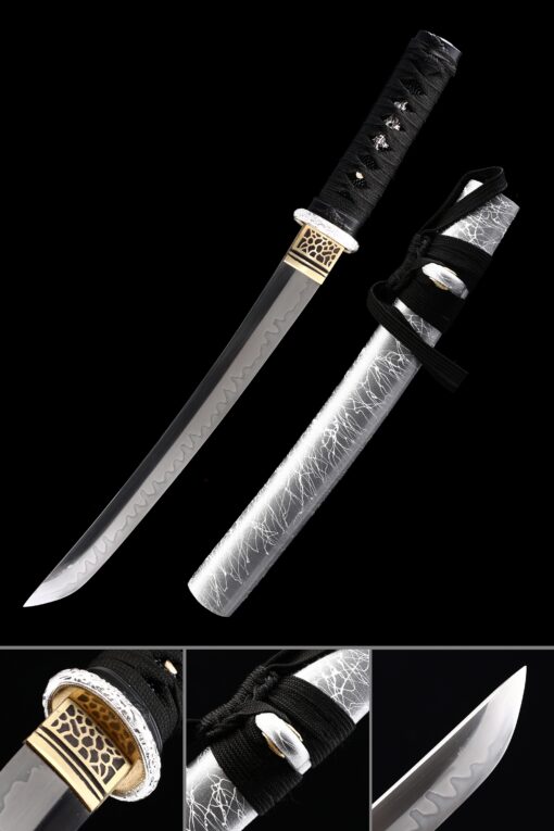 tanto blade handmade japanese tanto sword t10 carbon steel truekatana scaled