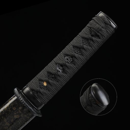 tanto handmade japanese tanto sword with black blade truekatana 4