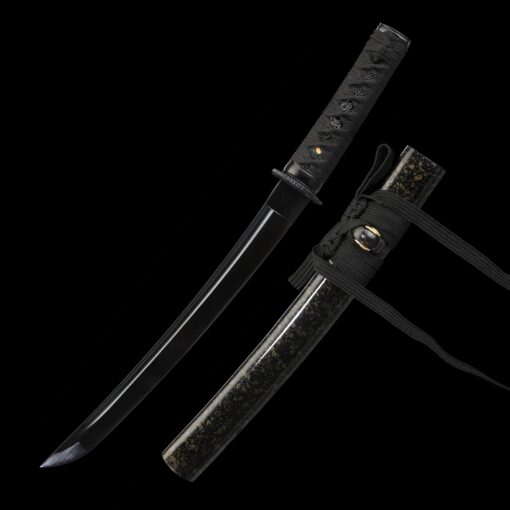 tanto handmade japanese tanto sword with black blade truekatana 7