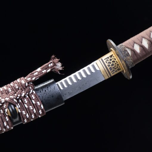 tanto sword handmade japanese tanto sword folded pattern steel truekatana 1