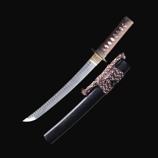 tanto sword handmade japanese tanto sword folded pattern steel truekatana 8