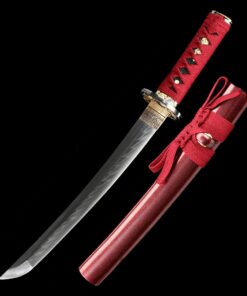 tanto sword handmade japanese tanto sword t10 carbon steel with clay 7