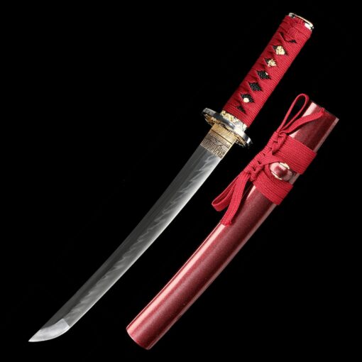 tanto sword handmade japanese tanto sword t10 carbon steel with clay 7