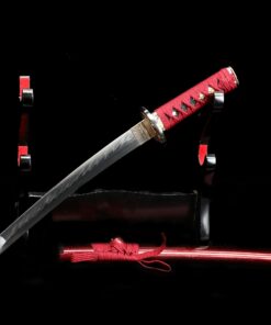 tanto sword handmade japanese tanto sword t10 carbon steel with clay 8