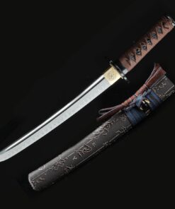 tanto sword handmade short japanese tanto sword t10 folded clay tempered 1