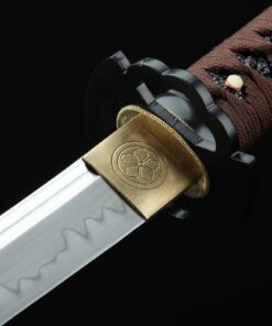 tanto sword handmade short japanese tanto sword t10 folded clay tempered 4