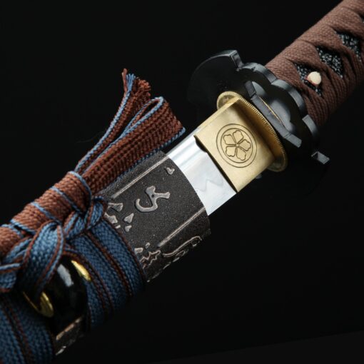 tanto sword handmade short japanese tanto sword t10 folded clay tempered 5