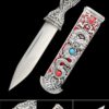 tibetan dagger antique tibet knife double edge blade knife self defense