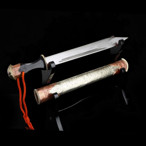 tibetan dagger antique tibet knife double edge blade knife truekatana 8