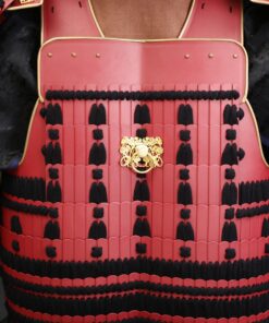 traditional japanese armor handmade red arima clan japanese samurai armor 3