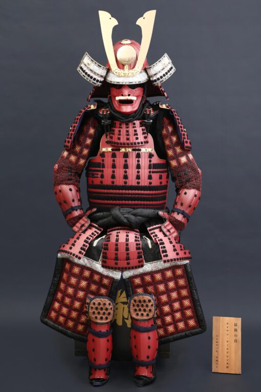 traditional japanese armor handmade red arima clan japanese samurai armor scaled