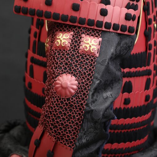 traditional japanese armor handmade red arima clan japanese samurai armor 6