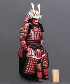 traditional japanese armor handmade red arima clan japanese samurai armor 7