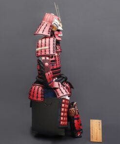 traditional japanese armor handmade red arima clan japanese samurai armor 8