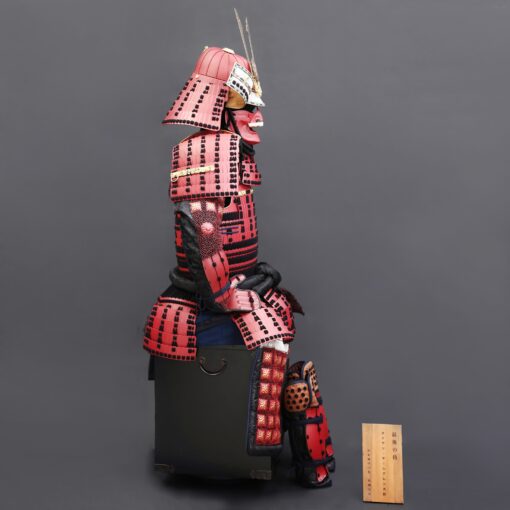 traditional japanese armor handmade red arima clan japanese samurai armor 8