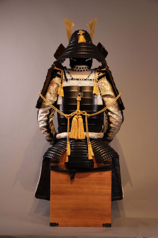 traditional japanese armor handmade tokugawa clan black and white japanese 1 scaled