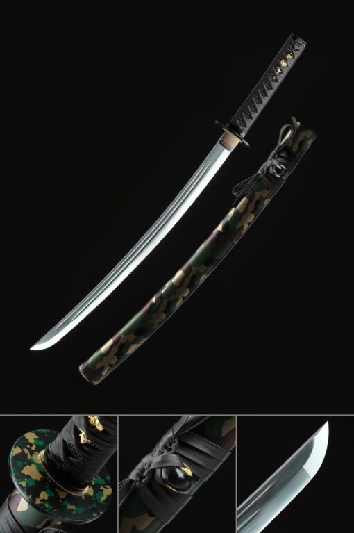 traditional wakizashi handmade spring steel real japanese wakizashi sword scaled