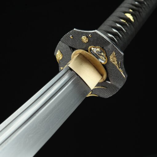 two handed katana handmade japanese naginata samurai sword damascus steel 1 1