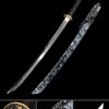 two handed katana handmade japanese naginata sword t10 folded clay tempered