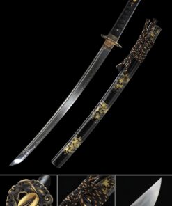 wakizashi handmade japanese wakizashi sword t10 carbon steel real hamon 1 1