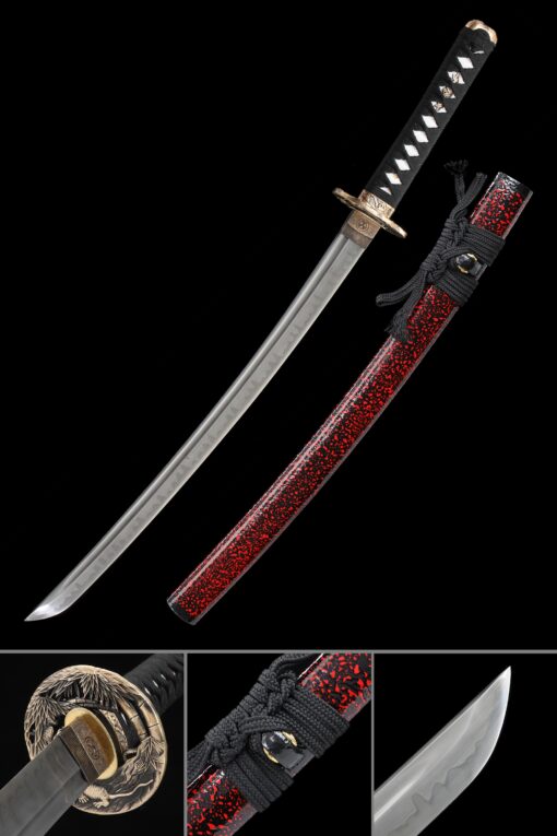 wakizashi handmade japanese wakizashi sword t10 carbon steel truekatana scaled