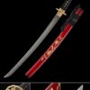 wakizashi handmade japanese wakizashi sword with red scabbard truekatana