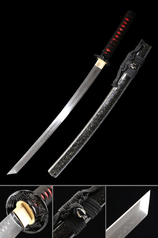 wakizashi sword handmade japanese wakizashi sword t10 folded clay tempered scaled