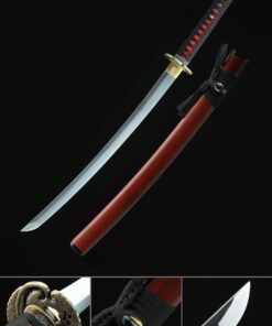 wakizashi sword handmade wakizashi sword high manganese steel with rosewood