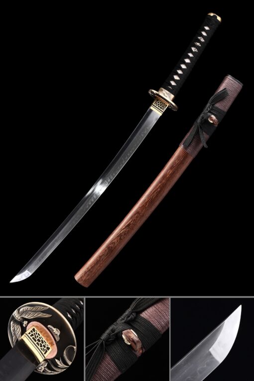 wakizashi sword handmade wakizashi sword t10 folded clay tempered steel scaled