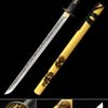 yellow ninja sword handmade japanese ninjato ninja sword with yellow