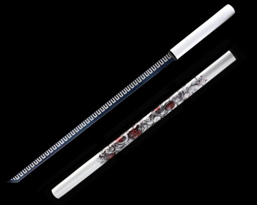 zatoichi sword handmade japanese blind fury zatoichi stick sword with blue 1