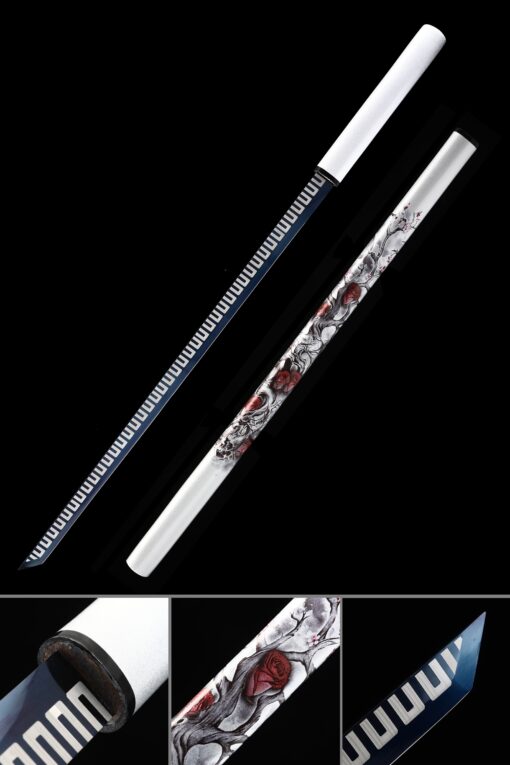 zatoichi sword handmade japanese blind fury zatoichi stick sword with blue scaled